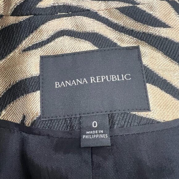Banana Republic Eclat Brocade Blazer - Size 0 - Picture 7 of 7